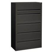 Hon 42" W 5 Drawer File Cabinet, Charcoal, A4/Legal/Letter H795.L.S
